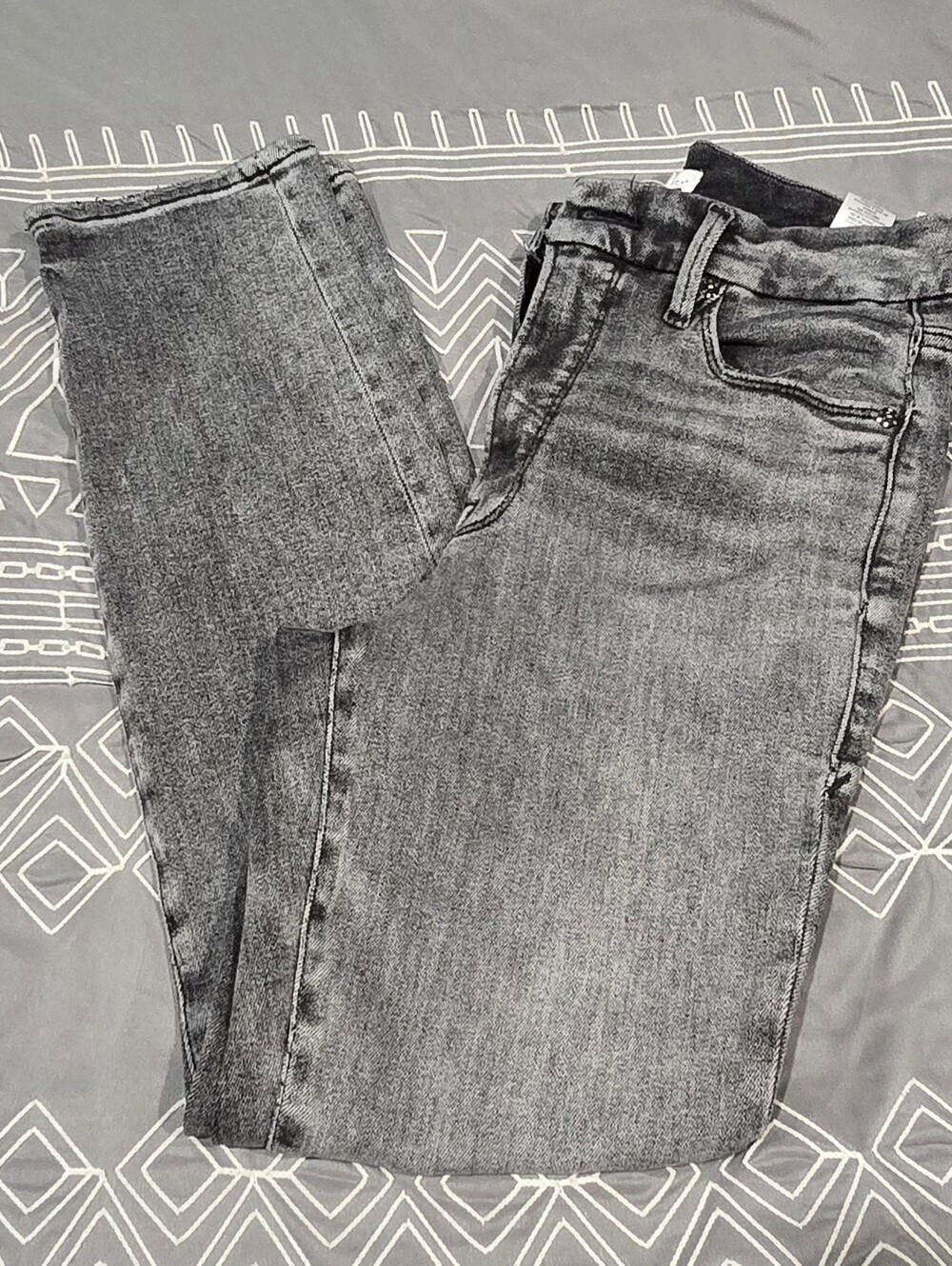 Good American Good Legs Slim Fit Jeans In Black Vintage Wash Size 8/29
